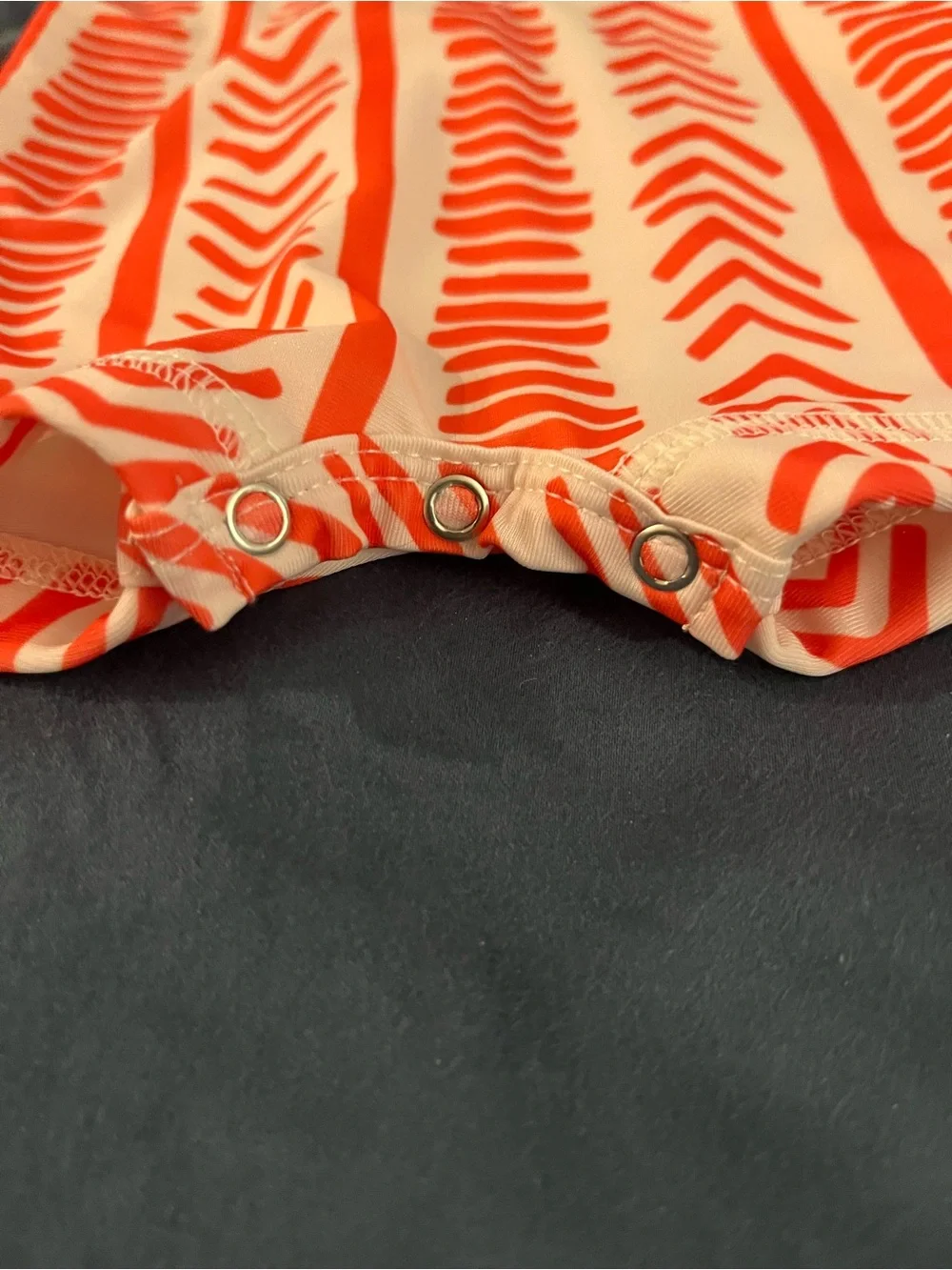 Kate Quinn Unisex Baby Short Zip Front Rash Guard Shortie 0-3 Months Boho Stripe